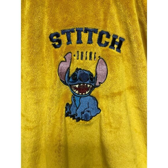 Disney Stitch Fleece Gold Long Sleeve Sweatshirt Women's Size Large - Picture 2 of 8